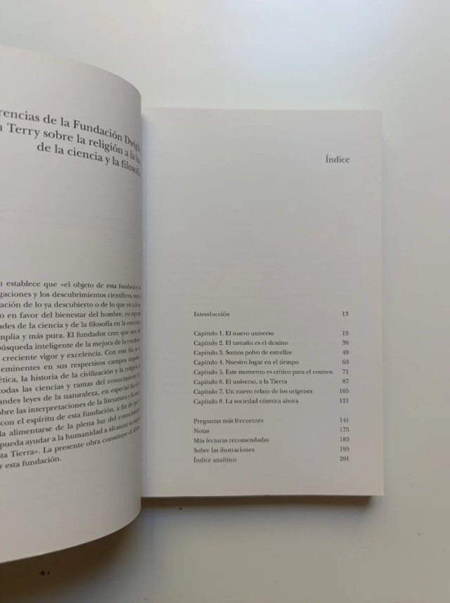 El nuevo universo y el futuro de la humanidad.