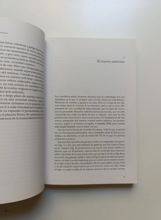 El nuevo universo y el futuro de la humanidad.