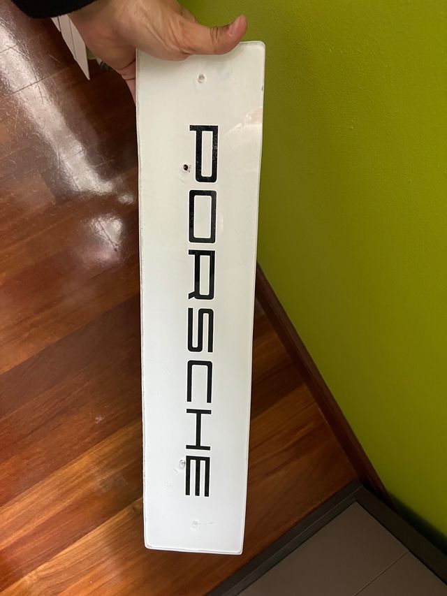 Matricula metacrilato Porsche Exposicion