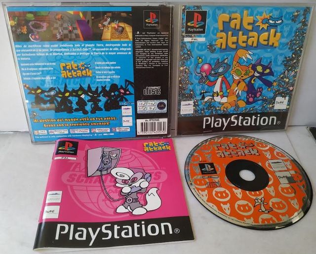 RAT ATTACK PS1 COMPLETO E COME NUOVO