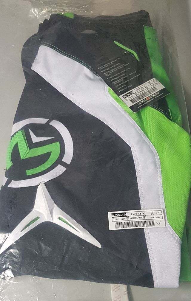 PANTALON ENDURO /  CROSS  T/ 30 VERDE - NUEVO