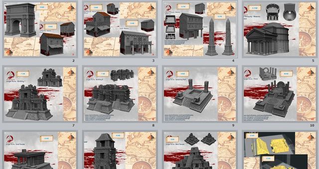 Escenografía minis 3D