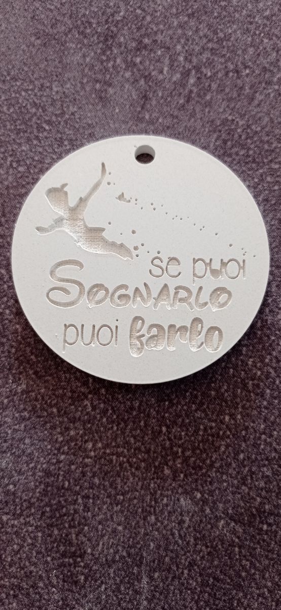 2 PZ ciondolo gesso profumato