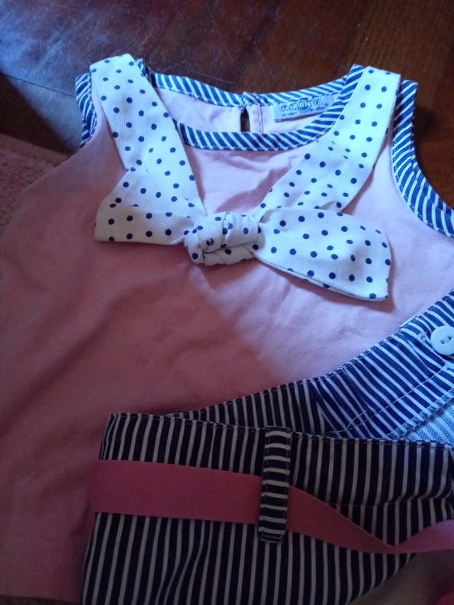 conjunto niña falda y Niki talla 6