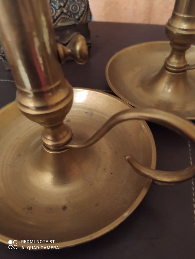 Candelabros de bronce