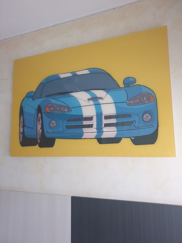 cuadro sobre vidrio como nuevo