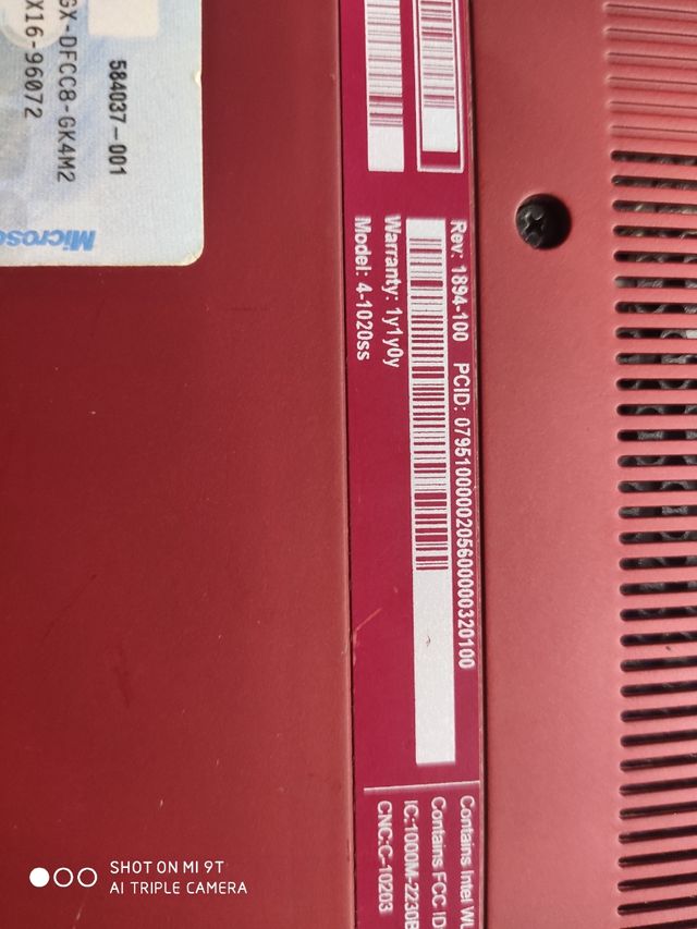 portátil HP i5 3 con 2 discos ssd32 500g 6g