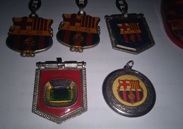Lote 6 llaveros FC Barcelona