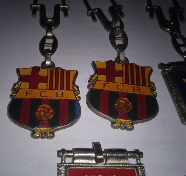 Lote 6 llaveros FC Barcelona