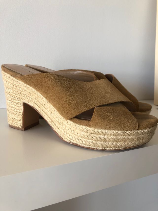 Sandalia esparto y serraje