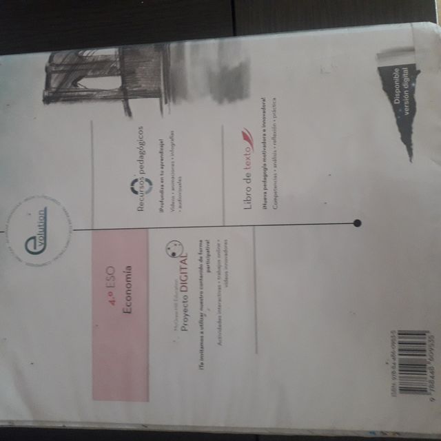 Vendo libro ECONOMÍA 4 ESO en buen estado.