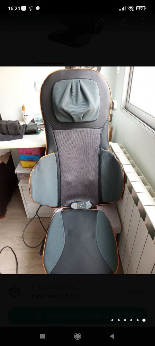 Asiento de masaje Siatsu Medisana