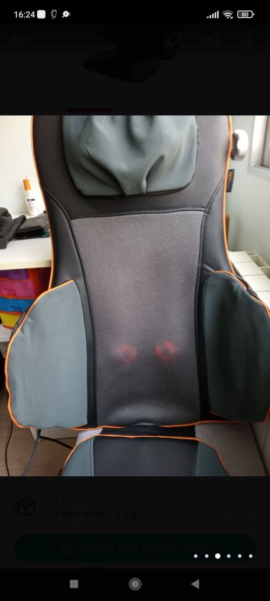 Asiento de masaje Siatsu Medisana