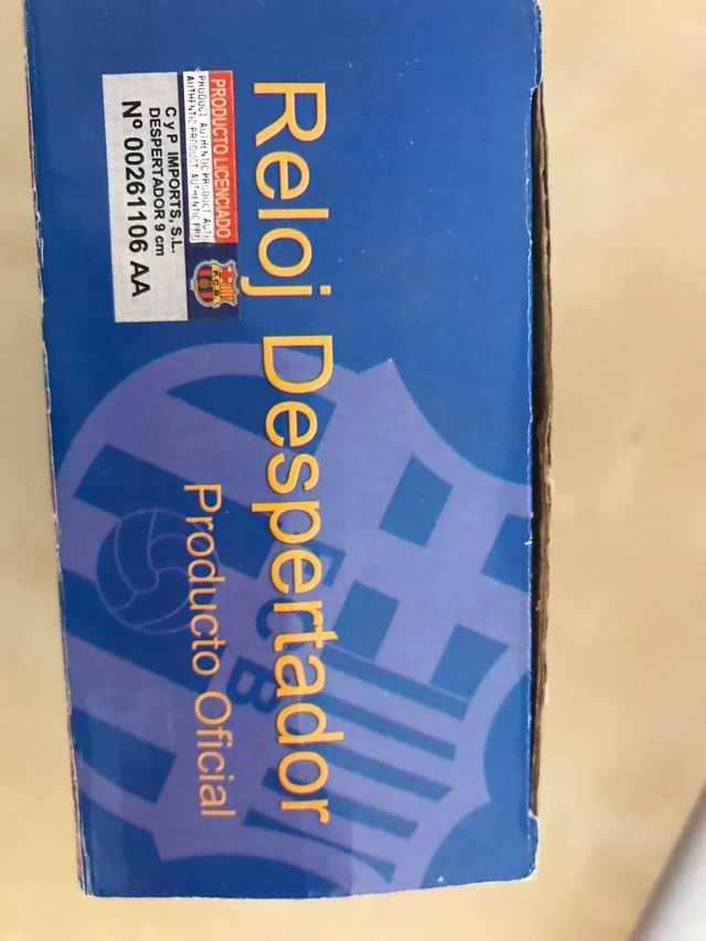 Reloj despertador del Barça