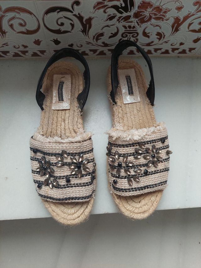 Sandalias de esparto mujer