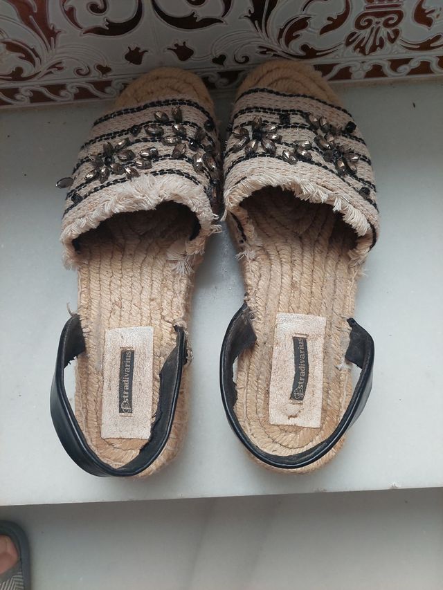 Sandalias de esparto mujer