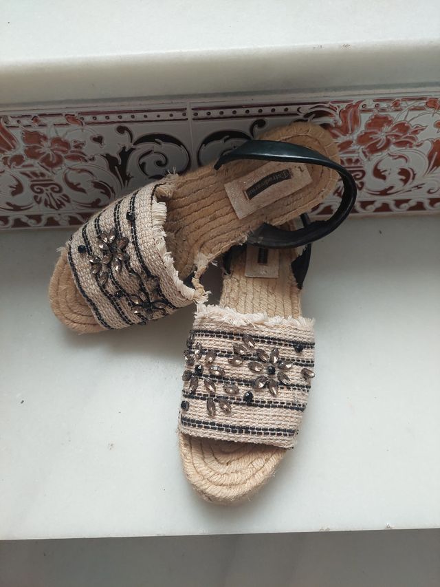 Sandalias de esparto mujer
