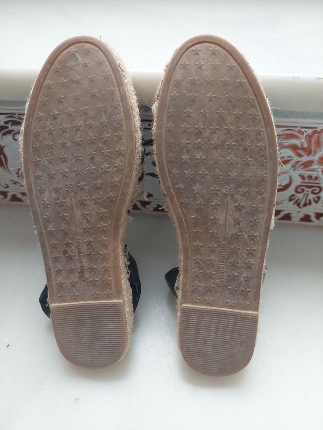 Sandalias de esparto mujer