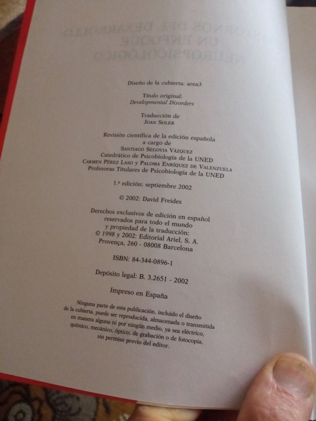 Trastornos del desarrollo - David Freided.