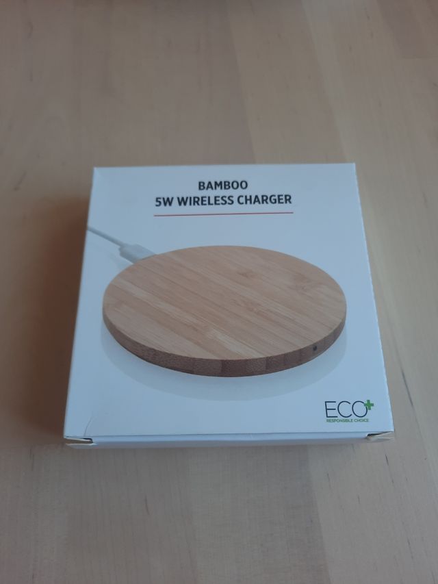 Cargador inalámbrico bamboo