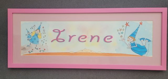 Cuadro infantil con nombre (Irene)