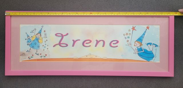 Cuadro infantil con nombre (Irene)
