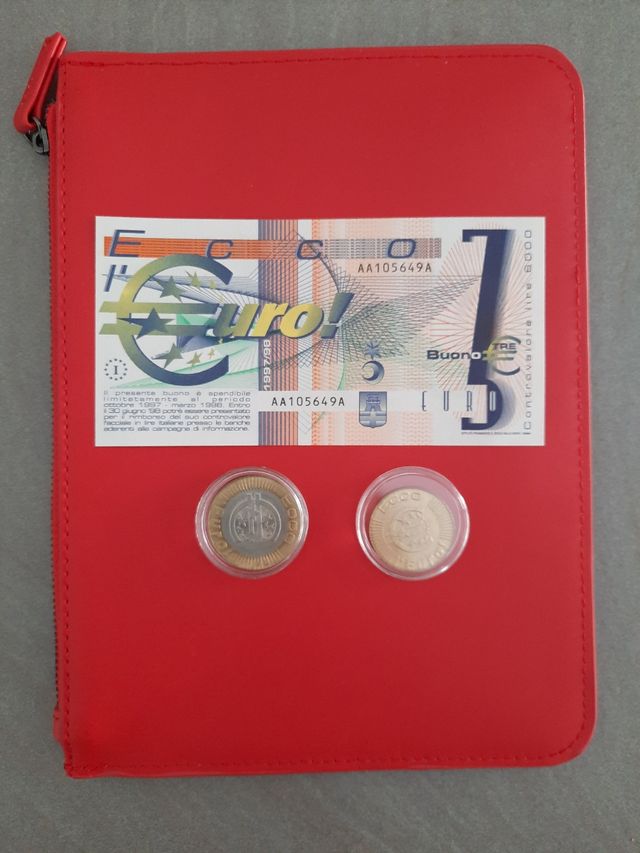 Euro prova di circolazione del 1997, Italia