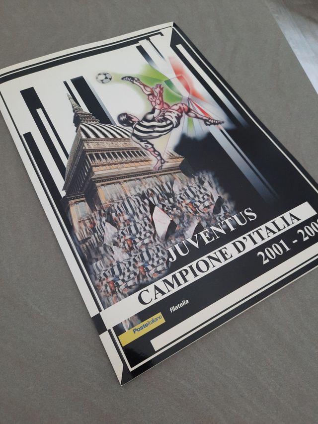 Folder francobolli Juventus campione 2001-2002