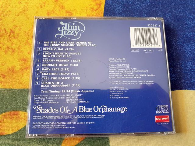 THIN LIZZY - Shades Of A Blue Orphanage (CD, 1972)