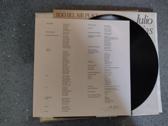 Julio Iglesias vinile