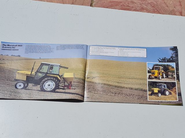 catálogo  tractor  MARSHALL 302, 804, 502,602,704