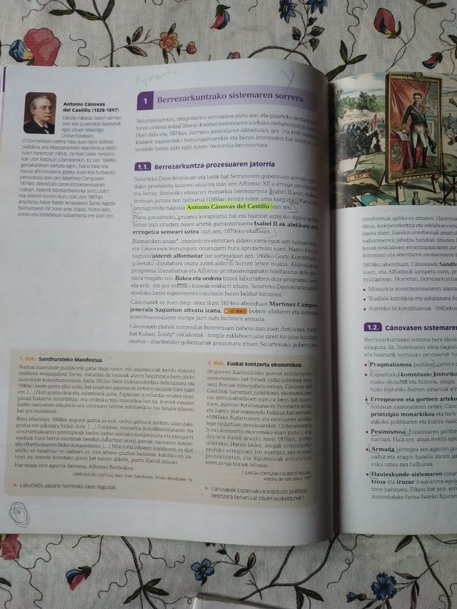 Espainiako historia 2 de Bachiller