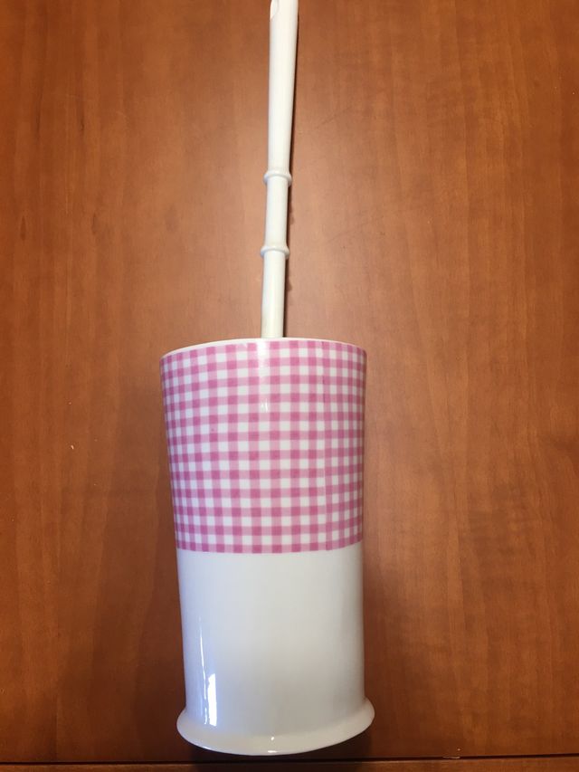 Escobillero decorativo de cerámica