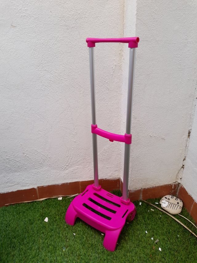 Carro portamochila rosa busquets