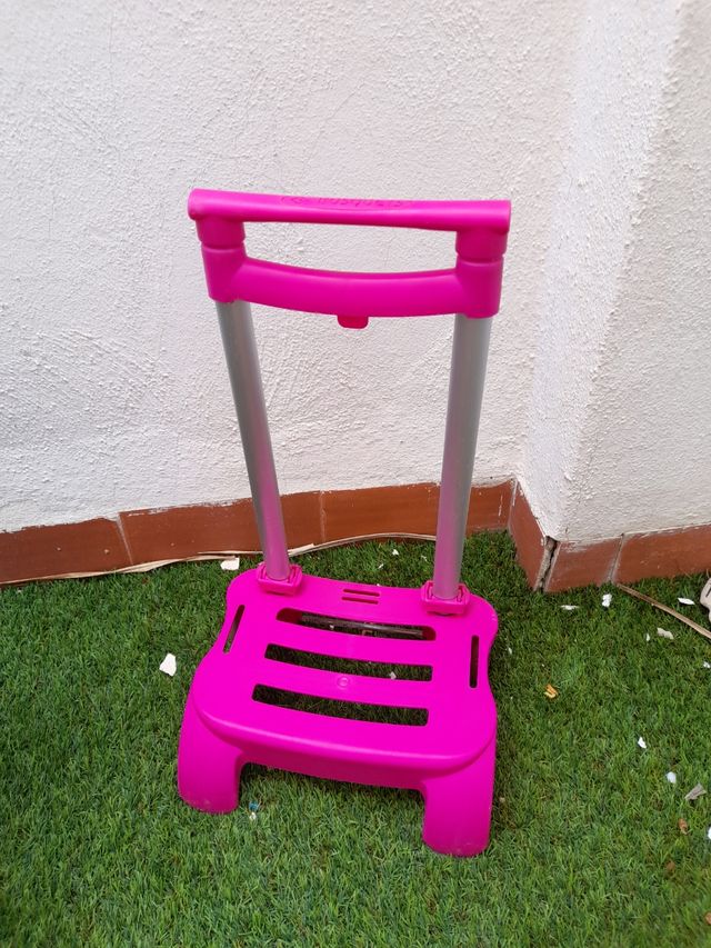 Carro portamochila rosa busquets