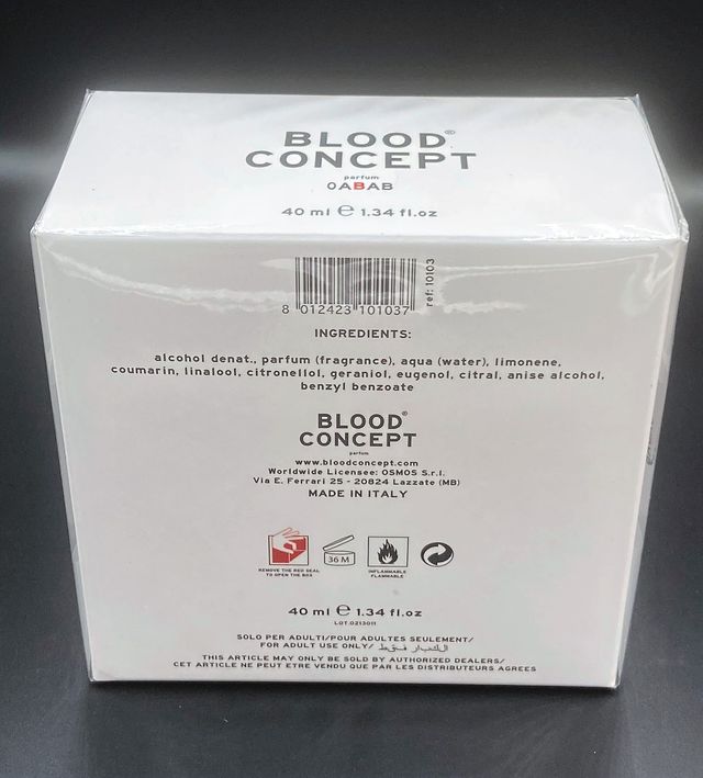 Perfume Unisex Blood Concept B 40 ml ¡LIQUIDACIÓN!