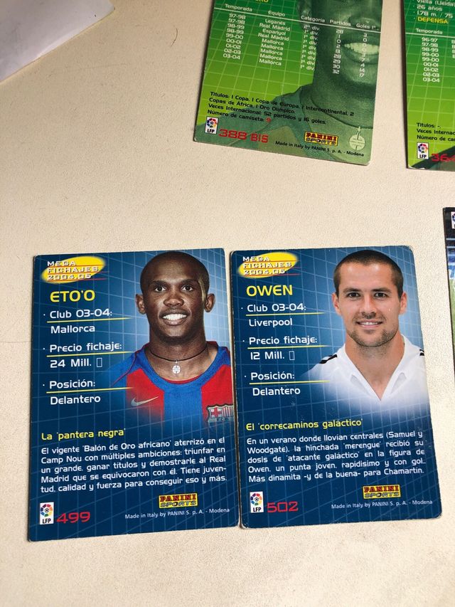 Panini Liga Megacracks 2004 2005 pide tus faltas