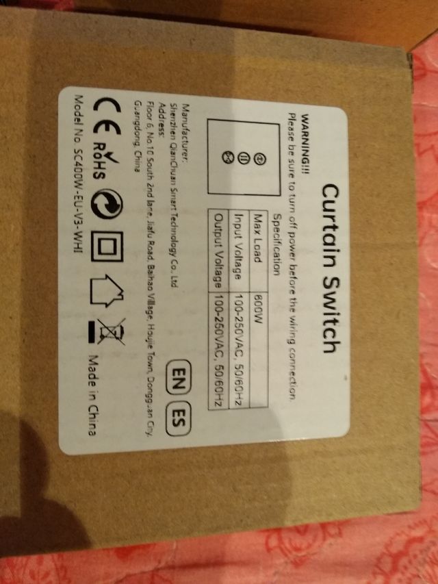 INTERRUPTOR DE PERSIANA WIFI