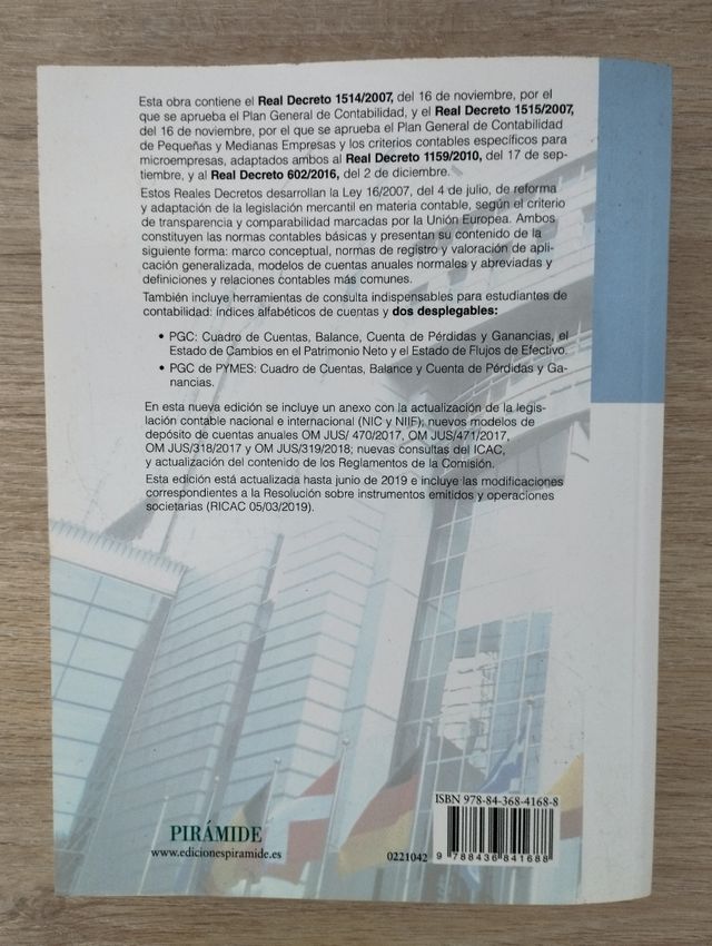 Plan General de Contabilidad y PYMES