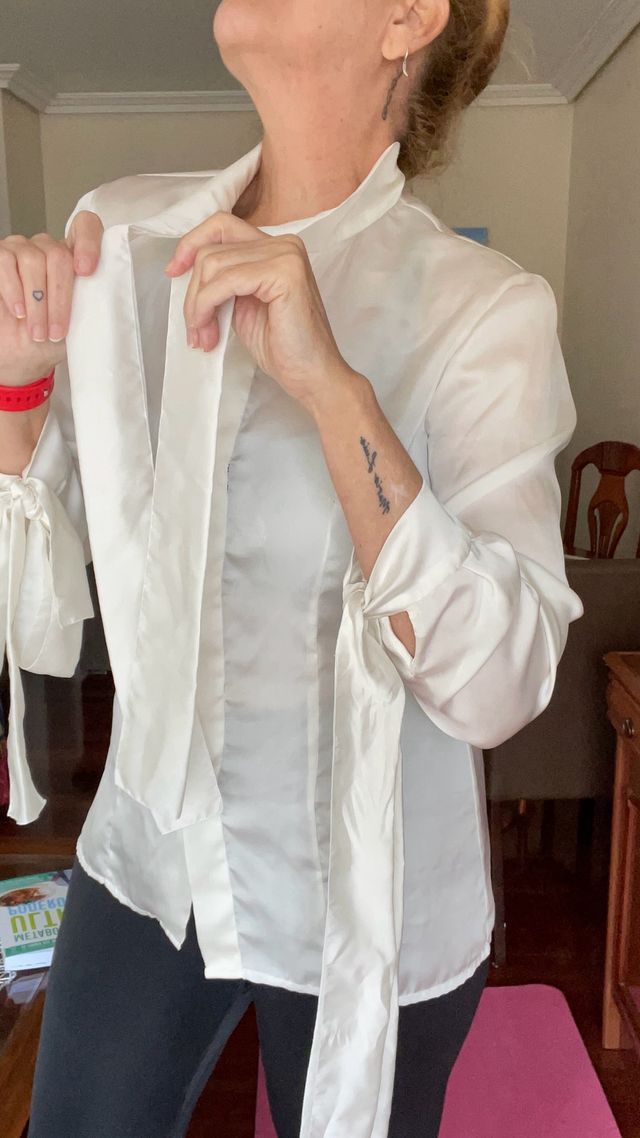 Blusa de seda