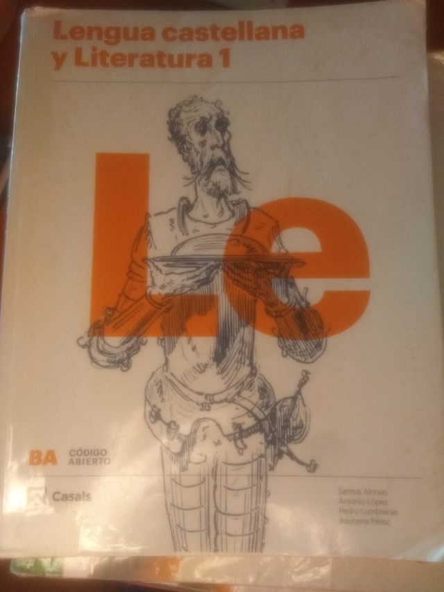 libro lengua castellana y literatura 1° bachiller