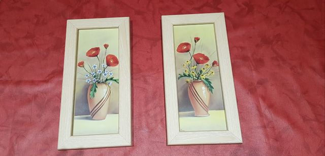 Cuadros jarron con flores