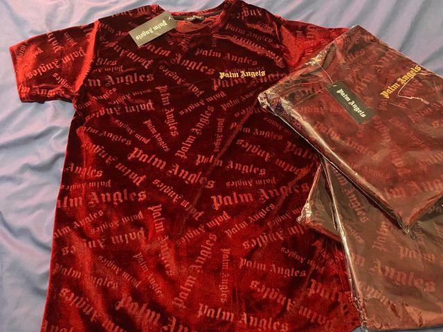 Camiseta terciopelo Palm Angels