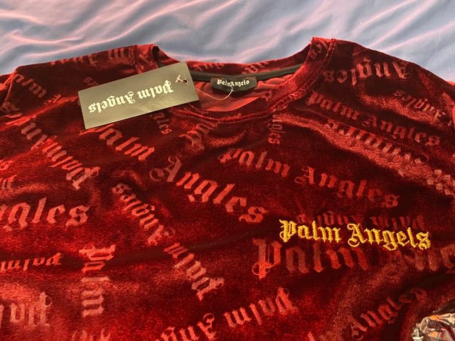 Camiseta terciopelo Palm Angels