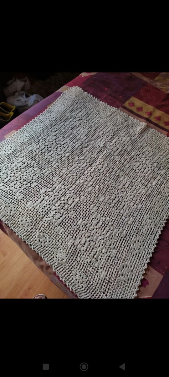 Tapete ganchillo 57 x 57 cm