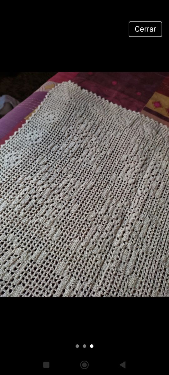 Tapete ganchillo 57 x 57 cm