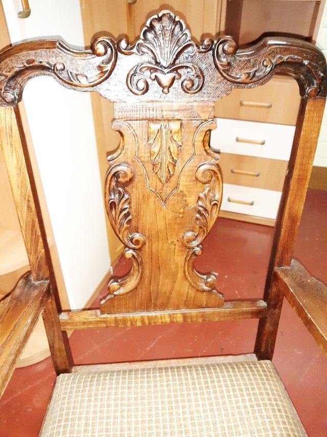 mesa comedor de roble extensible