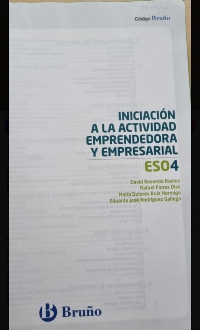 INICIACION A LA ACTIVIDAD EMPRENDEDORA 4° ESO