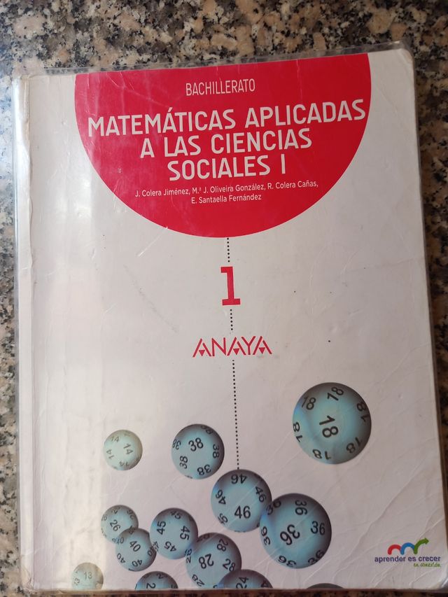 Libro Matemáticas Aplicadas a las Ciencias Sociale