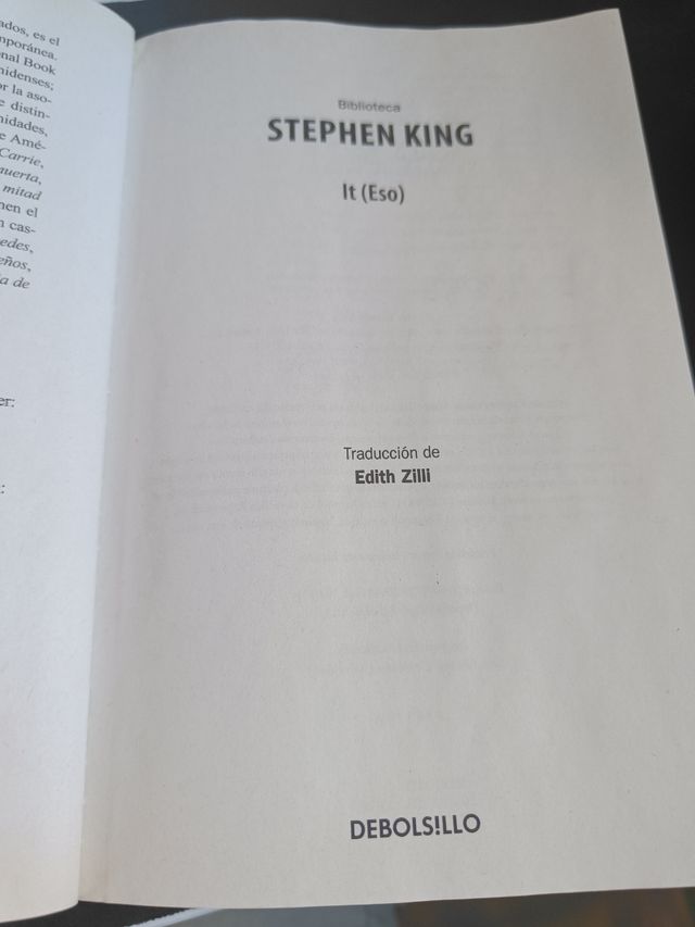 Stephen King "IT(ESO) * Acepto cambios
